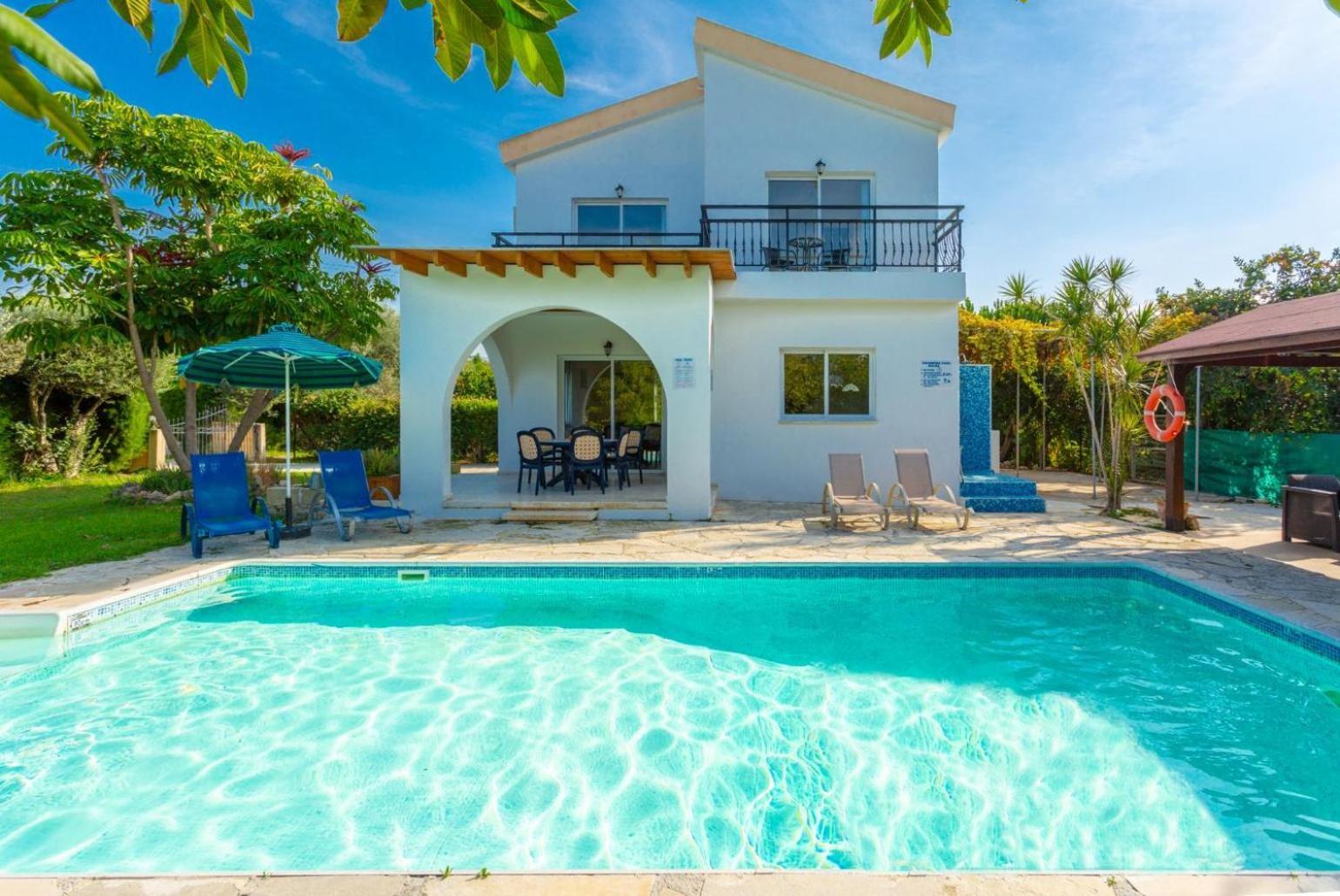 Sun Beach Villa Tria Polis Eksteriør billede